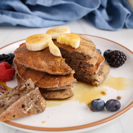 Vegan Buckwheat Banana Pancakes