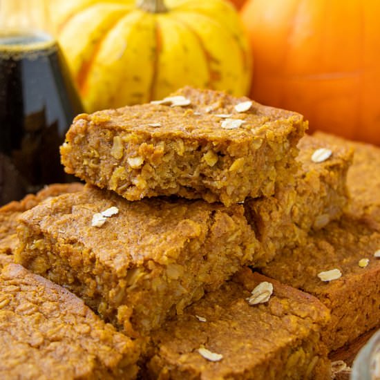Vegan Pumpkin Baked Oatmeal