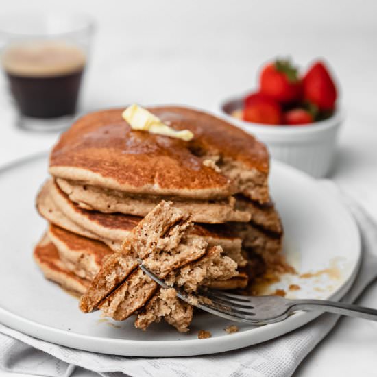 Sourdough Whole Wheat Pancakes
