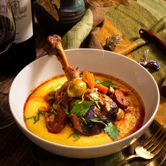 Braised Turkey with Chorizo