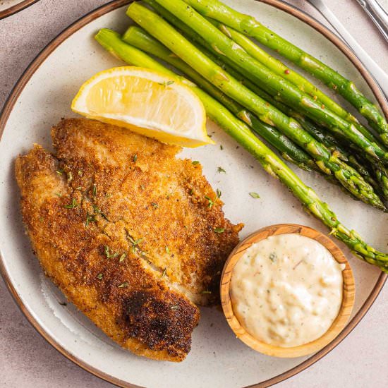 Keto Fried Fish w/Spicy TartarSauce