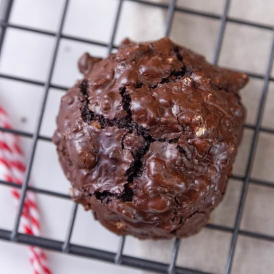 Flourless Chocolate Pecan Cookies