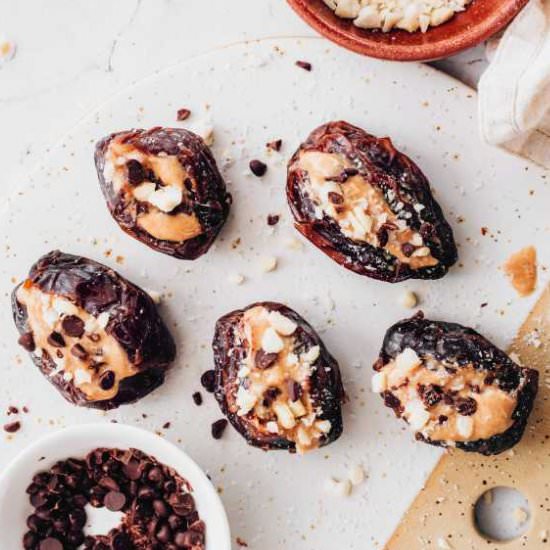 Peanut Butter Stuffed Dates