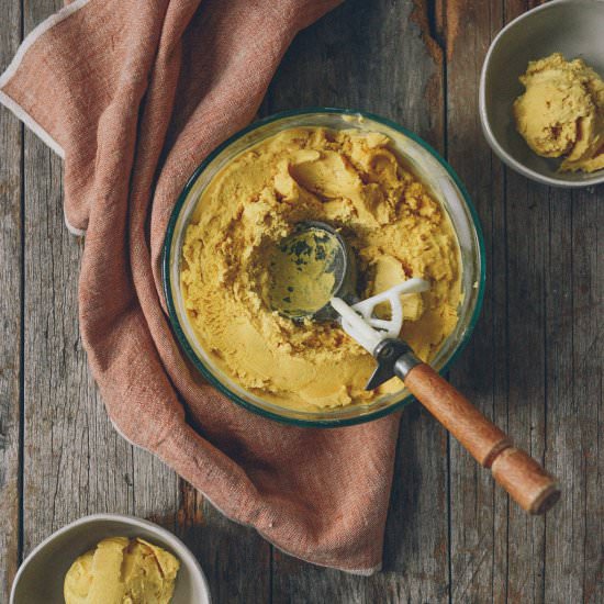 Homemade Pumpkin Ice Cream