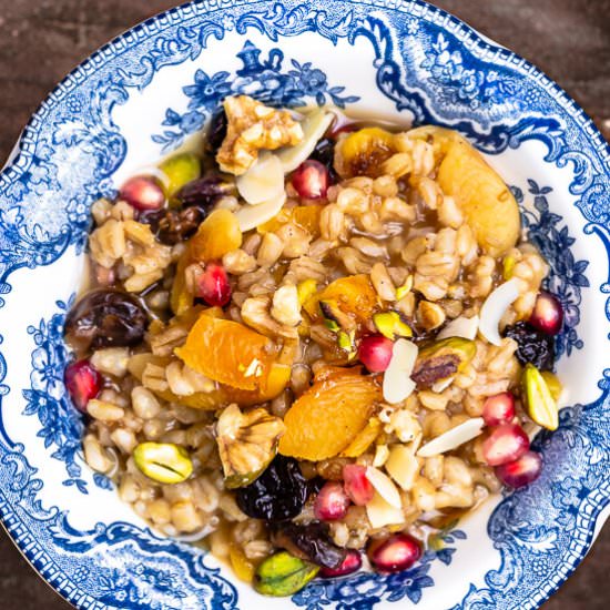 Burbara: Wheat Berry Pudding