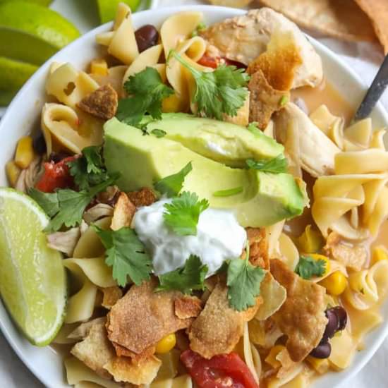 Creamy Chicken Tortilla Soup
