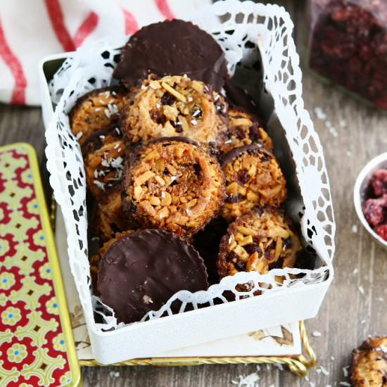 Easy Almond Coconut Florentine