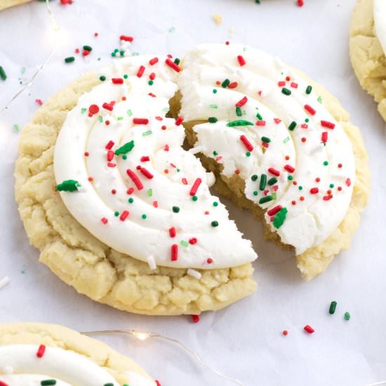 Christmas Crumbl Sugar Cookie