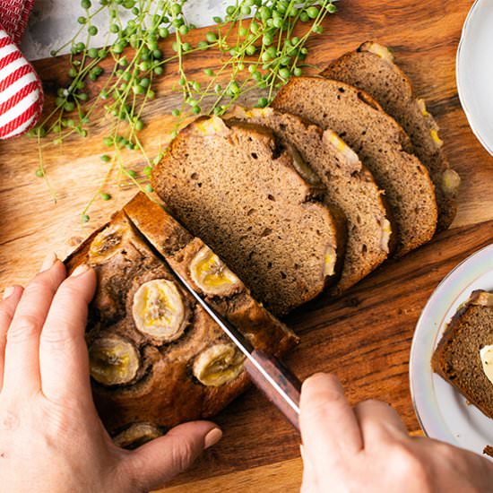 Simple Vegan Cinnamon Banana Bread