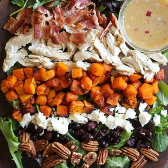 Leftover Turkey Harvest Cobb Salad.
