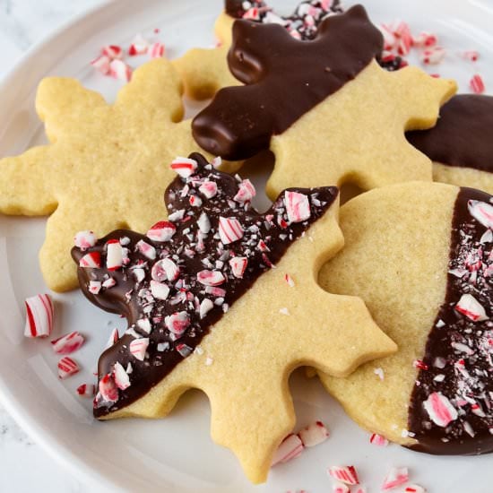 Chocolate Dipped Sugar Cookies