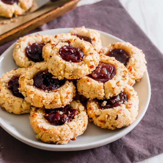 Vegan Thumbprint Cookies