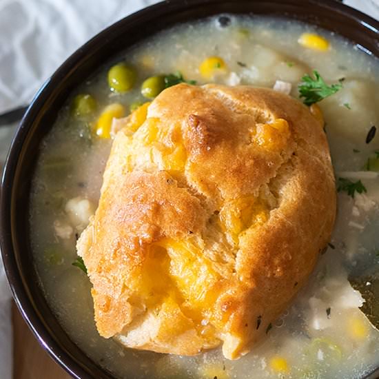 Gluten-Free Chicken Pot Pie Soup