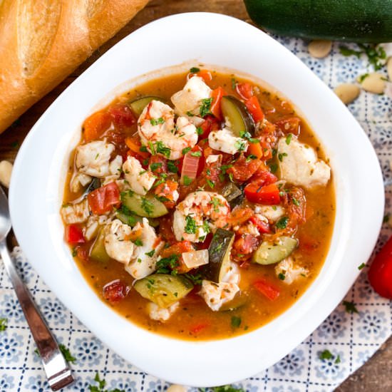 Mediterranean Vegetable & Fish Stew