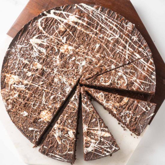 Keto Brownies w/Peppermint Drizzle