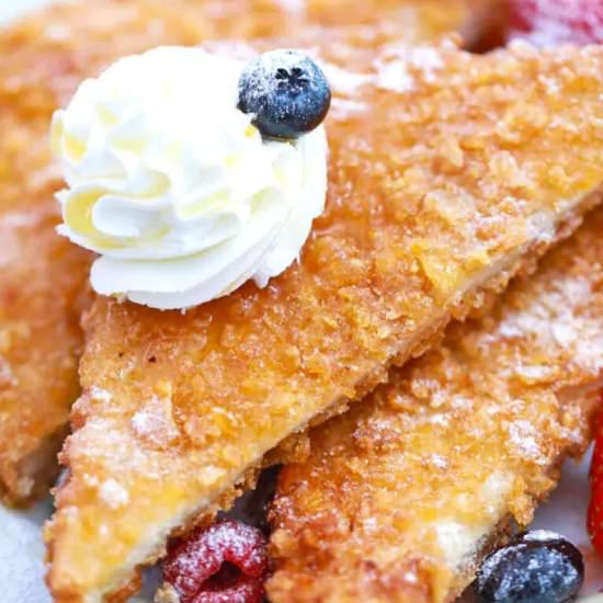 Cornflake Crusted French Toast