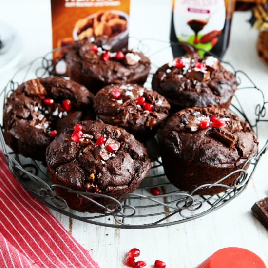 Double Chocolate Rye Muffins
