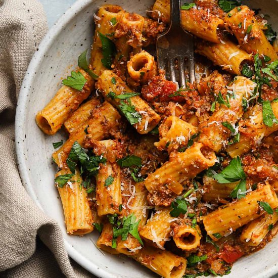 Cauliflower & Mushroom Bolognese