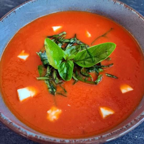 Roasted Tomato Soup with Feta