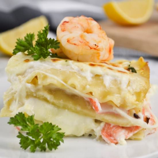 Simple Seafood Lasagna