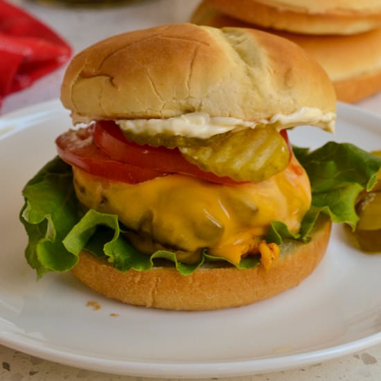 Air Fryer Hamburgers
