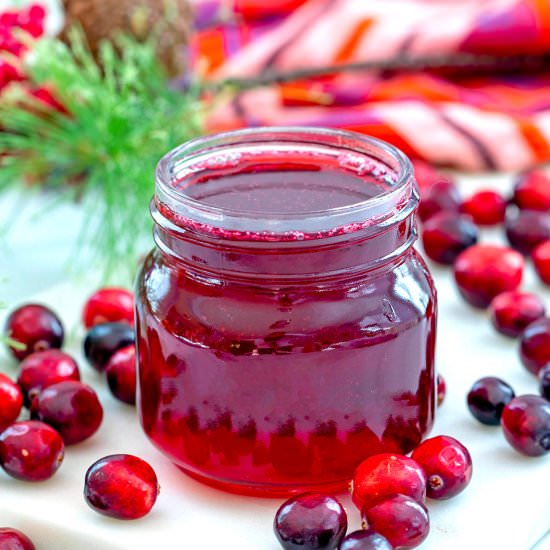 Cranberry Simple Syrup