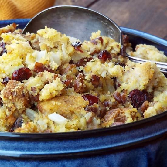 Cranberry-Pecan Cornbread Dressing