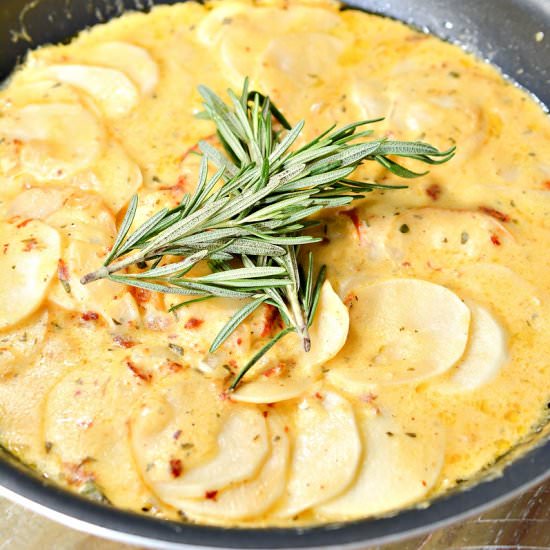 KETO SCALLOPED TURNIPS