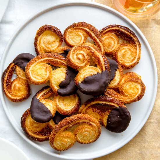 Orange Palmier Cookies