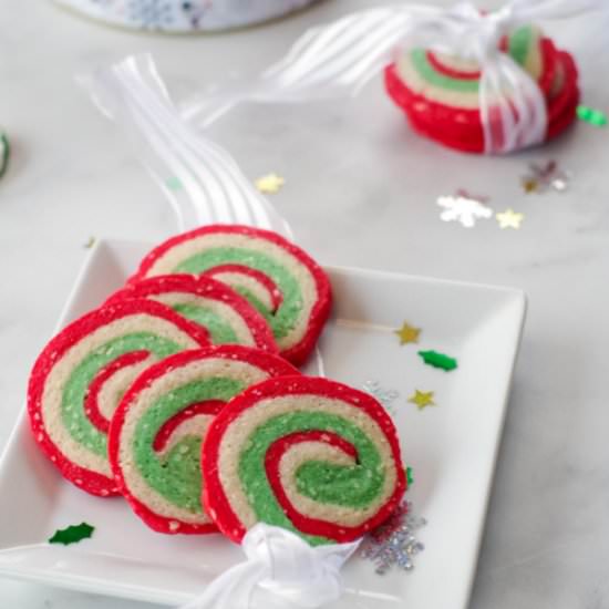 Christmas Pinwheel Cookies
