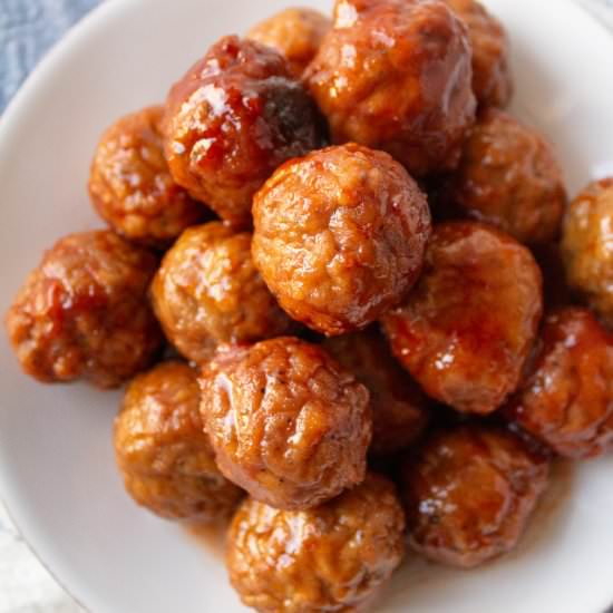 Slow Cooker Cocktail Meatballs