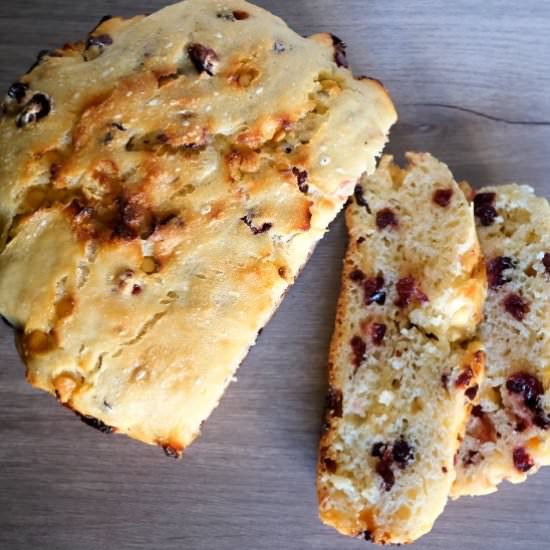 White Chocolate Cranberry Bread