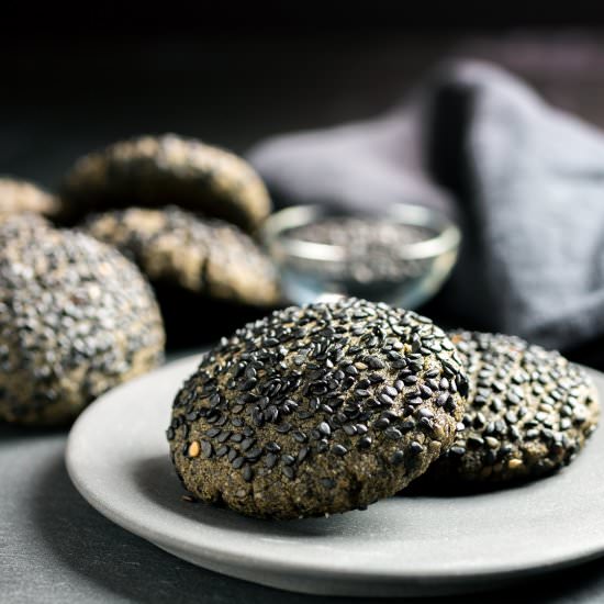 black sesame cookies