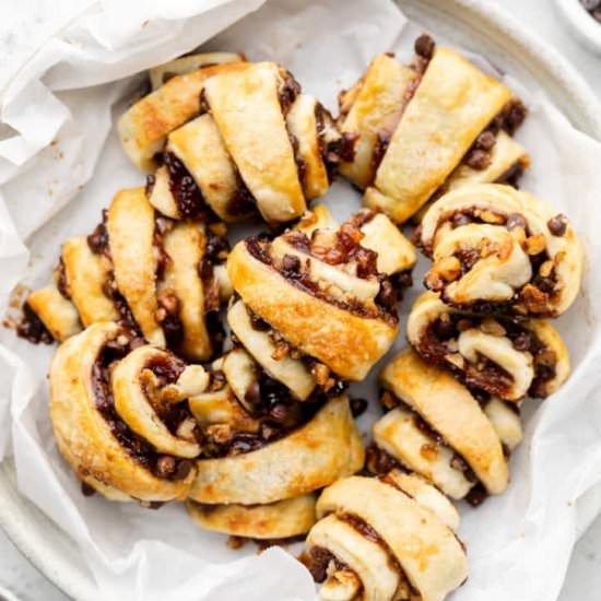 Strawberry Chocolate Rugelach