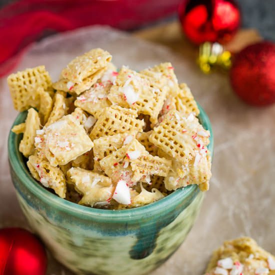 White Chocolate Peppermint Chex Mix