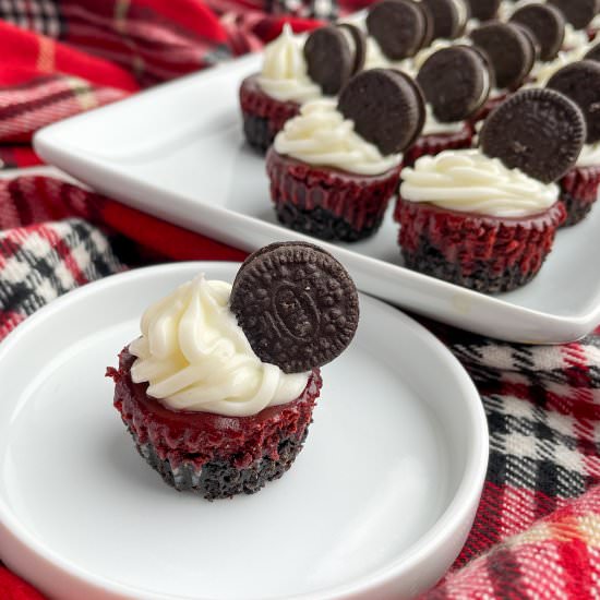 Red Velvet Mini Cheesecake Bites