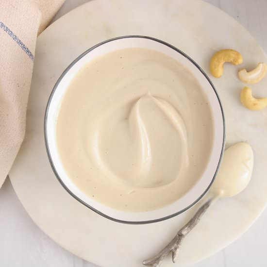 Vegan Cashew Vanilla Icing
