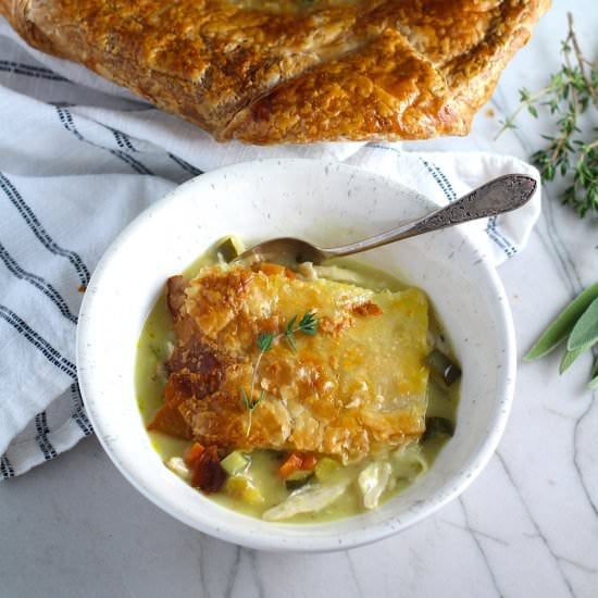 Puff Pastry Turkey Pot Pie