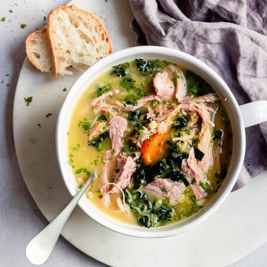 Slow Cooker Ham and Lentil Soup