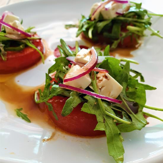 Grilled watermelon salad