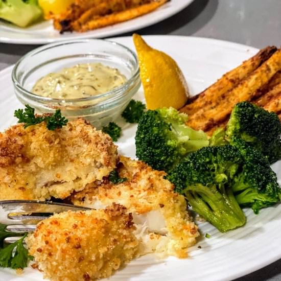 Easy Baked Cod with Panko