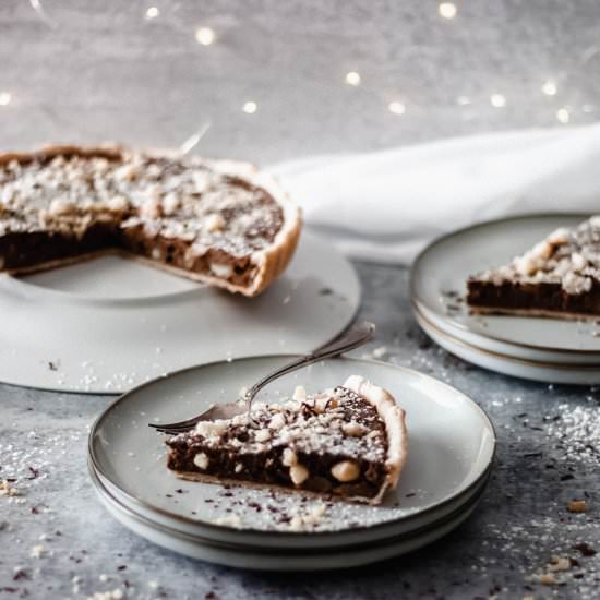 Chocolate Macadamia Nut Tart