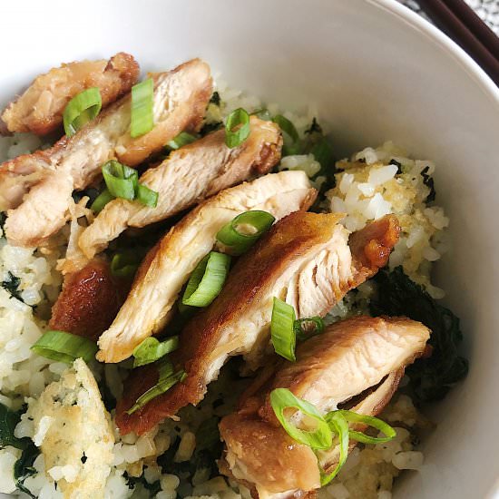 Chicken Teriyaki with Crispy Rice