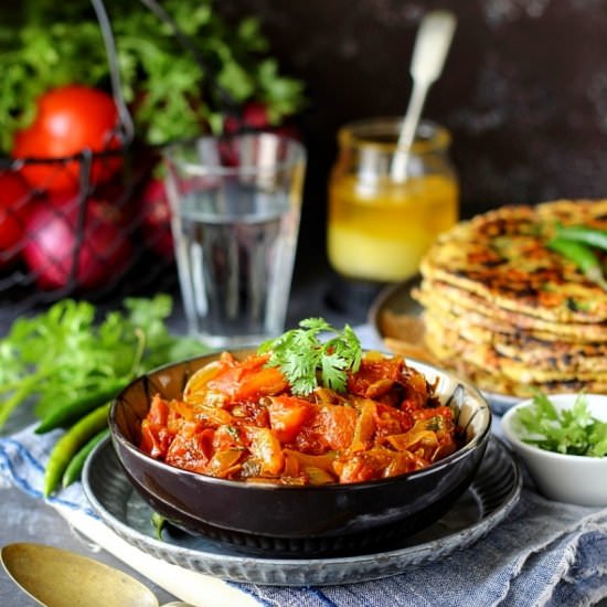 tamatar pyaaz ki sabzi