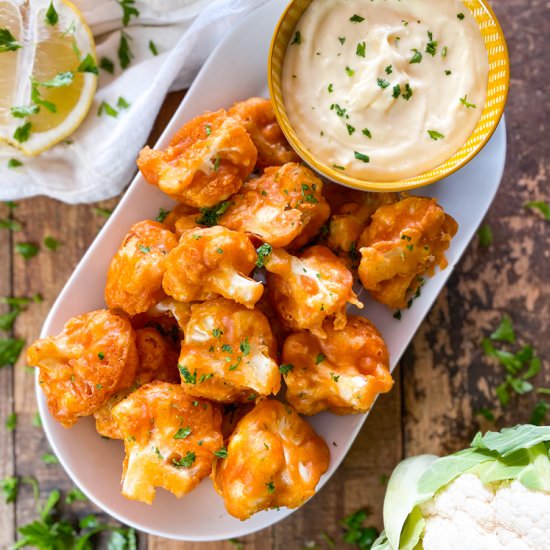 Crispy Battered Cauliflower