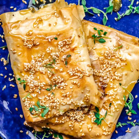 Phyllo Baked Feta with Honey