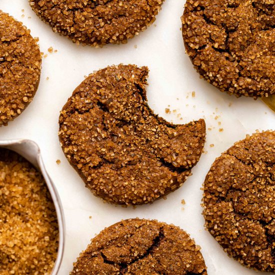 Vegan Ginger Molasses Cookies