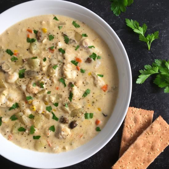 Instant Pot Seafood Chowder Recipe