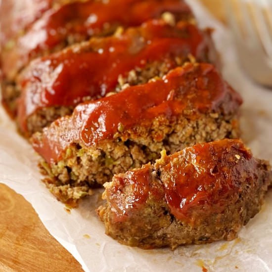 Meatloaf – no eggs and breadcrumbs