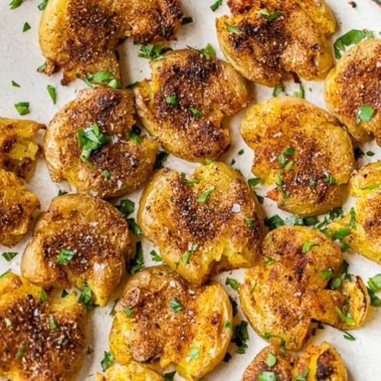 Paprika Smashed Potatoes